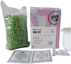 Glam & Go waxing kit vartalon ja jalkojen vahaussarja 250g - 2