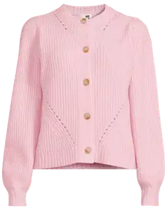 WKLY. naisten neuletakki villasekoite 213W362687 - Lt pink - 2