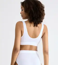 Sloggi naisten Double Comfort T H Top - 0003-WHITE - 5