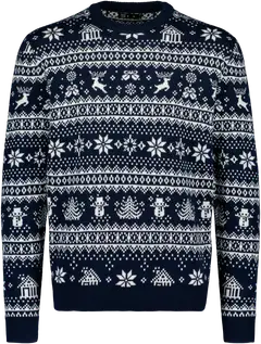 TEX miesten jouluneule Noel I967273 - Navy - 1