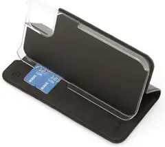 Wave Book Case, Apple iPhone 13, Musta - 5