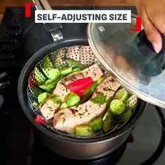 Tefal Ingenio Plus kokoontaittuva höyrytyskori ruostumatonta terästä K1993034 - 5