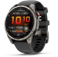 Garmin älykello Fenix 8 pro – 47 mm, amoled, sapphire, titaani – grafiitinharmaa/musta - 1