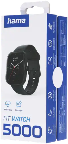 Hama Smart Watch 5000 älykello, TFT 1.65", IP68, musta - 13