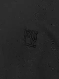 WKLY. miesten tuplahihainen t-paita 195W312602 - Black/grey mel - 5