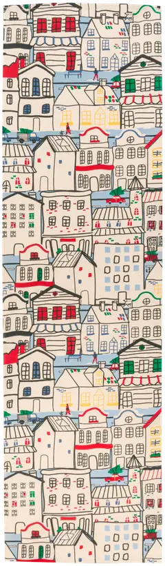 House kaitaliina Winter town 33 x 120 cm - 1