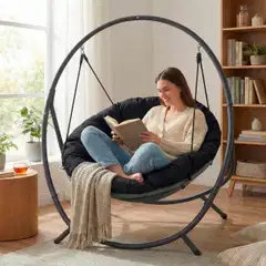 Lykke riipputuoli comfort, musta - 4