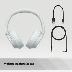 Sony langattomat vastamelusankakuulokkeet WH-CH720NW valkoinen - 11