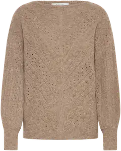 B.young naisten neule Byommi - Walnut Melange - 1