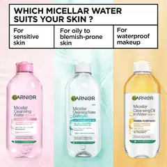 Garnier Micellar puhdistusvesi normaalille ja herkälle iholle 400ml - 9