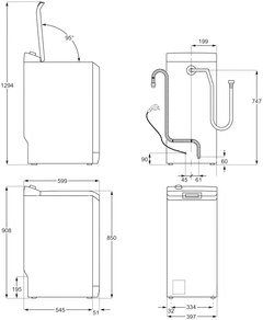 Electrolux päältä täytettävä pyykinpesukone EW8T673E1E 7kg valkoinen - 4