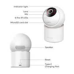 Imilab C40 4K WiFi -valvontakamera sisäkäyttöön CMSXJ112A - 19