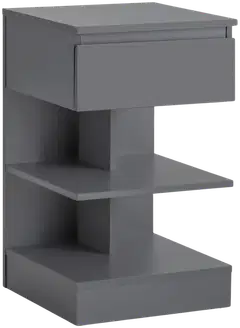 SoBuy yöpöytä tummanharmaa FBT49-HG - 2