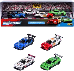 Majorette - Motorsport DTM 4 auton lahjapakkaus 1:64, 7,5 cm, die-cast - 1