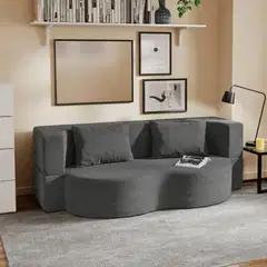 SoBuy sohvasänky tummanharmaa FST101-DG - 2