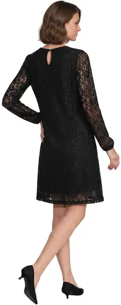 London Fog naisten pitsimekko 218L264022 - black - 4