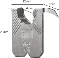 3M CLAW™-taulukoukku kipsilevylle, 7 kg 3PH7-2UKN, 2 ripustuskoukkua - 7