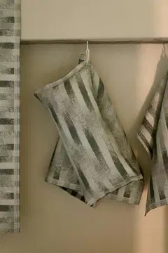 Lapuan Kankurit Hohto saunatyyny valko-harmaa pellava-puuvilla - 4