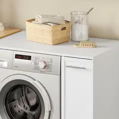 SoBuy pesukonekaappi valkoinen BZR229-W - 4
