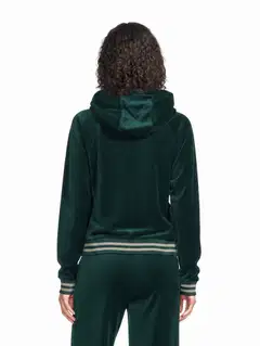 Danskin naisten hupparitakki velour DCA2601C - Dark Sea - 3