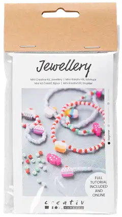 Askartelusetti Mini Koruaskartelu, joustava rannekoru ja sormus, 1 pkk - 1