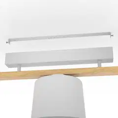 EGLO Kattovalaisin Mariel 3x40W 91x19cm puu/vaaleanharmaa - 2