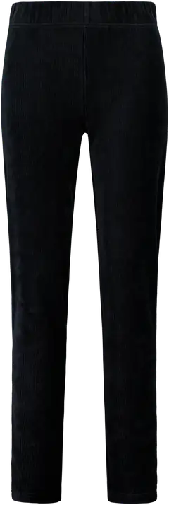 House naisten samettiset ribbileggingsit Velour leg - BLACK - 1
