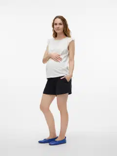 Mamalicious naisten äitiysshortsit MLIVY 20020344 - BLACK - 2