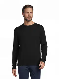 London Fog miesten merinoneulepaita 194L292612 - Jet Black - 1