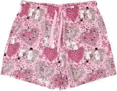 Muumi naisten shortsipyjama Eevi Ystävät 792 - Vaaleanpunainen - 3