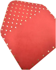 J.K. Primeco foliokirjekuori C6 Sydämet punainen kulta 10kpl - 2