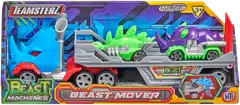 Teamsterz lelu Beast Machines Beast Mover kuljetusrekka ja 2 pikkuautoa - 3