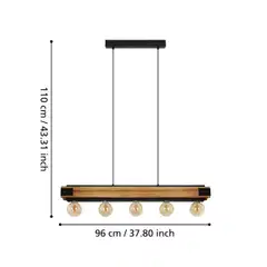 EGLO riippuvalaisin Layhan 5-os. - 4