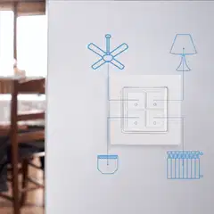 Shelly Seinäkytkin 4 - valkoinen - 2