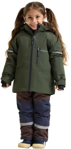 Didriksons  lasten toppatakki Falken - Deep Green - 4