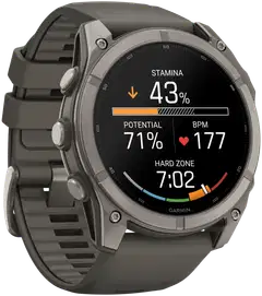 Garmin Fenix 9 51 mm titaani- ja kivenharmaa urheilukello - 5