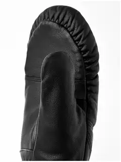 Hestra Leather Box Mitt unisex nahkarukkaset - BLACK - 2