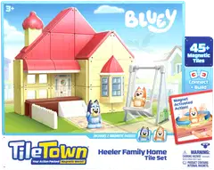 Tile Town Bluey-talo magneettinen rakennussarja 46 osaa - 1