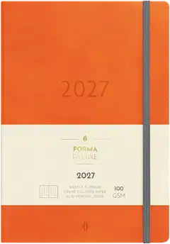 Burde Kalenteri 2027 Business Forma Deluxe oranssi - 1