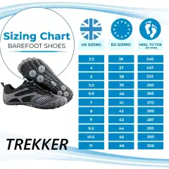 Trekker paljasjalkakengät comfort, musta - Musta - 3