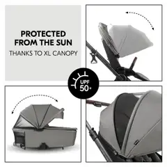 Yhdistelmävaunut Comfort N Care Air Set 0-25 kg tummanharmaa - 20
