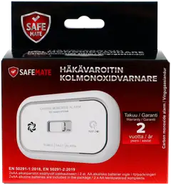 SafeMate häkävaroitin digitaalisella näytöllä - 1