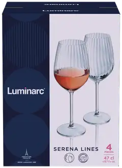Luminarc punaviinilasi Serena 47 cl 4 kpl - 4