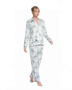 Actuelle naisten pyjama 212A382622 - AOP - 2