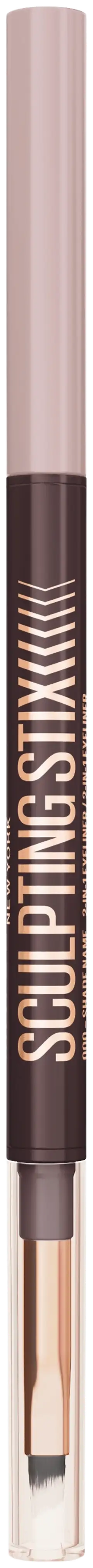 Maybelline New York Sculpting Stix Silmänrajauskynä Black Blur 0,7 g - Smooth Espresso - 1