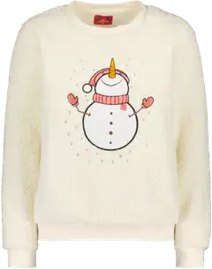 Ugly Christmas naisten fleecepusero sherpa IL22279 - WHITE - 1