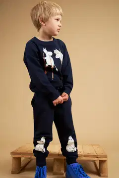 Martinex Muumi lasten collegepaita Seikkailu 5928287 - tummansininen - 4