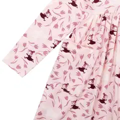 Muumi lasten mekko Kukkajuoksu 593495 - roosa - 3