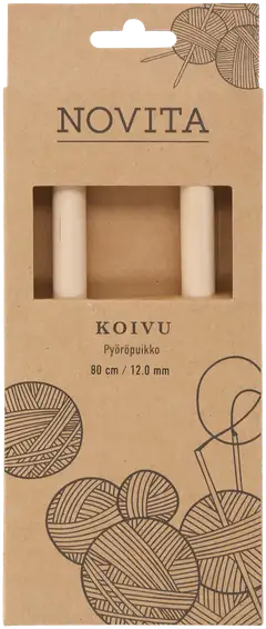 Novita Pyöröpuikko koivu 80cm - 12mm - 1