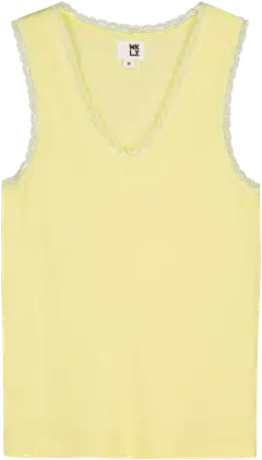 WKLY. naisten ribbitoppi 213W030123 - Wax yellow - 1